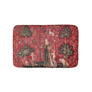 Lady and Unicorn Mediaeval Tapestry Touch Bath Mat