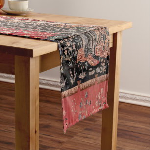 Lady and Unicorn Mediaeval Tapestry Touch Short Table Runner