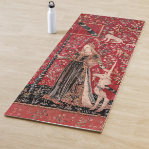 Lady and Unicorn Mediaeval Tapestry Touch Yoga Mat