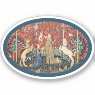 Lady and Unicorn (Taste) Vinyl Sticker