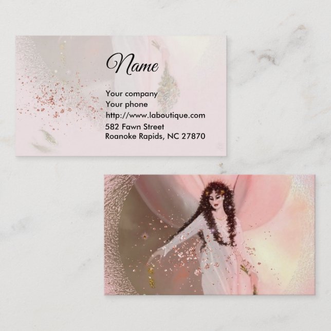 Lady Angel Business Card (Front/Back)