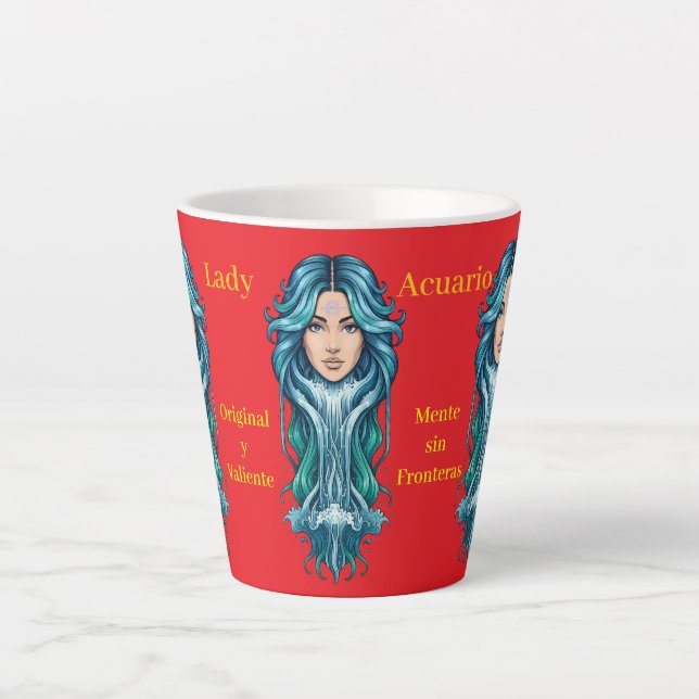 Lady Aquario Cup - Your sign on every sip (Front)
