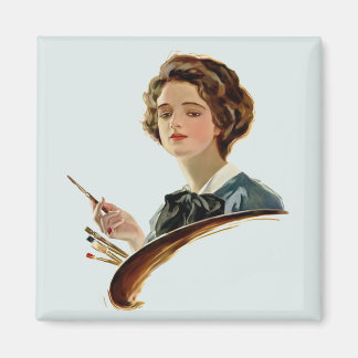Lady Artist Magnet