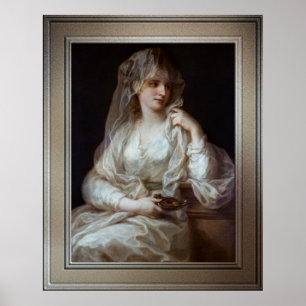 Lady as a Vestal Virgin by Angelika Kauffmann Poster
