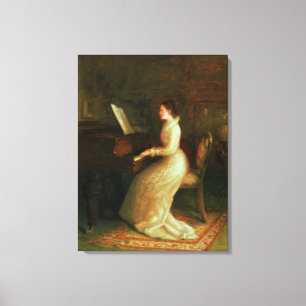 Lady at the Piano Canvas Print