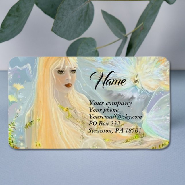Lady Autumn Business Card (Creator Uploaded)