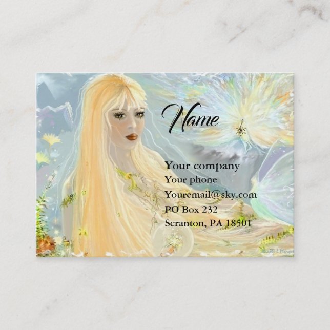 Lady Autumn Business Card (Front)