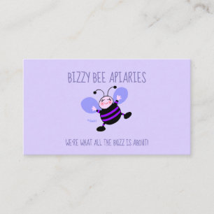 Lady Beekeeper Cute Bee Humourous Beekeeping Apiar Business Card