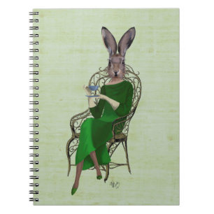 Lady Bella Rabbit Taking Tea 4 Notebook
