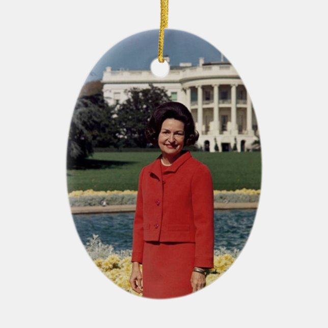 Lady Bird Ceramic Tree Decoration (Front)