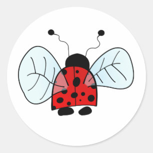 Lady bird classic round sticker