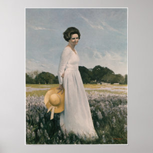 Lady Bird Johnson - Aaron Shikler (1978) Poster