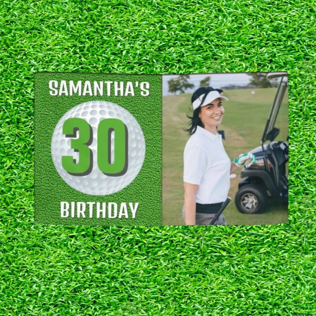  lady Birthday Golf Party! Banner (Tee Off in Style: Celebrate Her Birthday on the Green!)