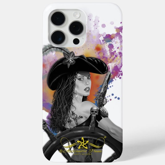 Lady Black Corsair Case-Mate iPhone Case (Back)