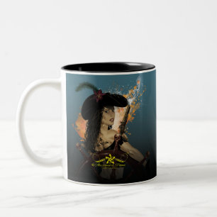 Lady Black Corsair Two-Tone Coffee Mug