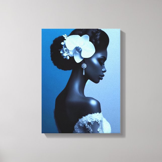 Lady Blue Canvas Print (Front)