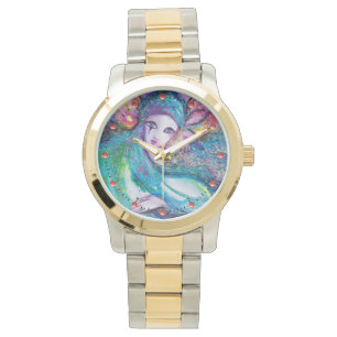 LADY BLUE MASK Elegant Venetian Masquerade Watch