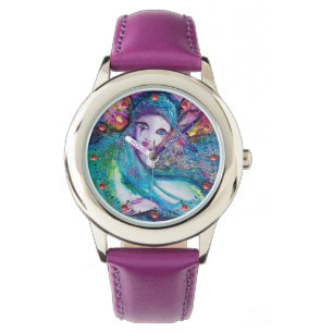 LADY BLUE MASK Elegant Venetian Masquerade Watch