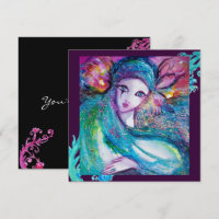 LADY BLUE MASK Masquerade Party,Teal Black Purple