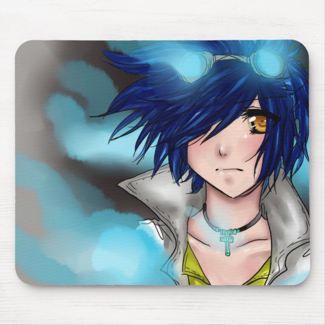 Lady Blue Mouse Mat (Front)