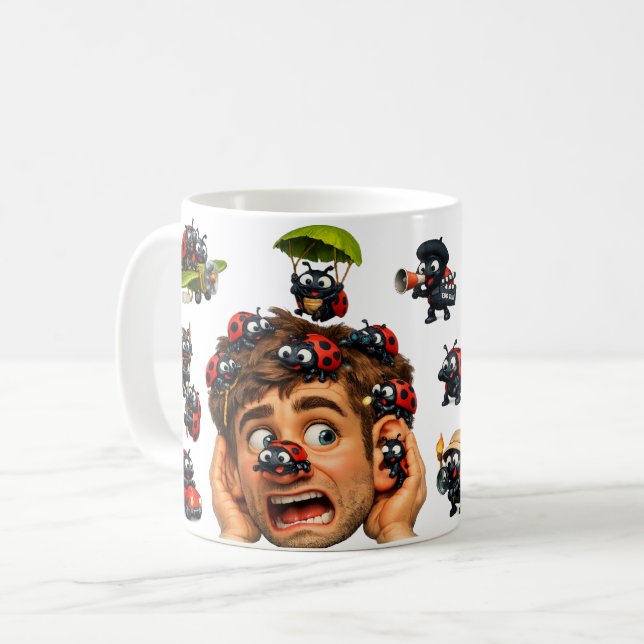 Lady Blush and the Buggers Coffee Mug (Front Left)