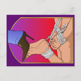 Lady Boot Postcard