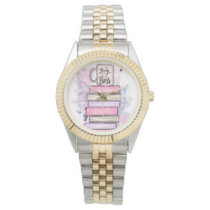 Lady Boss Books and Mug  Watch