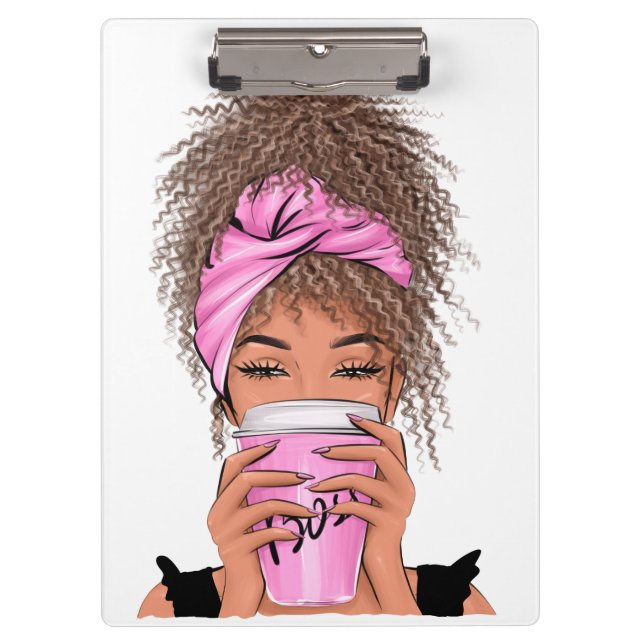 Lady Boss Life, Boss Babe Woman Bangle Bracelet Bu Clipboard (Front)