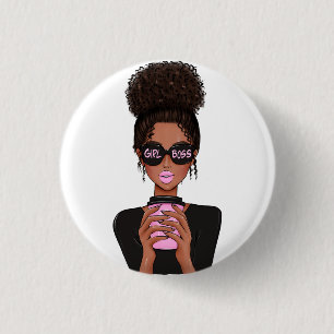 Lady Boss Life, Boss Babe Woman, Girl Boss Stone C 3 Cm Round Badge