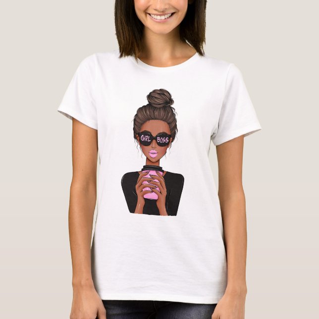 Lady Boss Life, Boss Babe Woman, Girl Boss T-Shirt (Front)