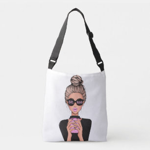 Lady Boss Life, Boss Babe Woman, Girl Boss T-Shirt Crossbody Bag