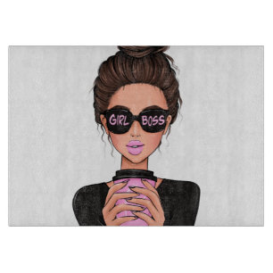 Lady Boss Life, Boss Babe Woman, Girl Boss T-Shirt Cutting Board