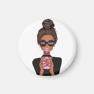 Lady Boss Life, Boss Babe Woman, Girl Boss T-Shirt Magnet