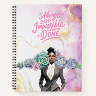 Lady Boss Motivational business empowerment  Notebook