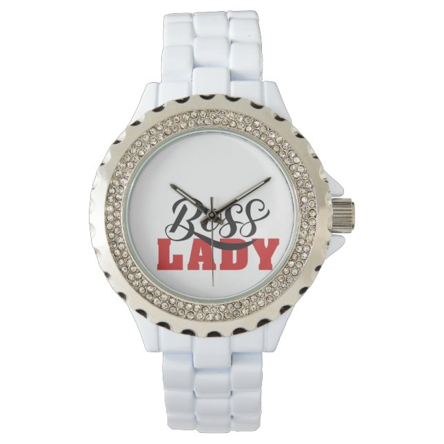 Lady Boss – Strong Confident Woman Design Watch (Front)