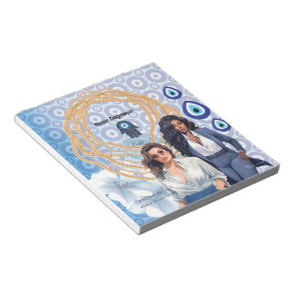 Lady Boss Turkish evil eye, good luck charm Notepad