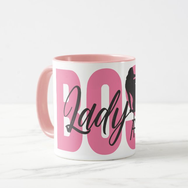 Lady Boss Typography Mug (Front Left)