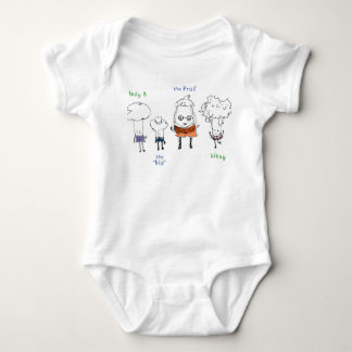 Lady Broccoli and the Gang Baby Bodysuit