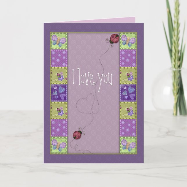 Lady bug and butterfly card (Front)