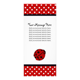 Lady Bug and Polka Dots Rack Cards