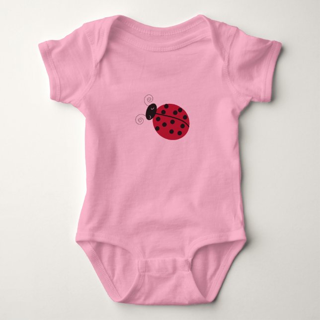 Lady Bug Baby Bodysuit (Front)