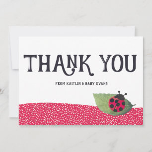 Lady Bug Baby Shower Thank You