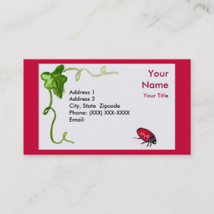 Lady Bug Business Card