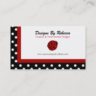 Lady Bug Business Cards