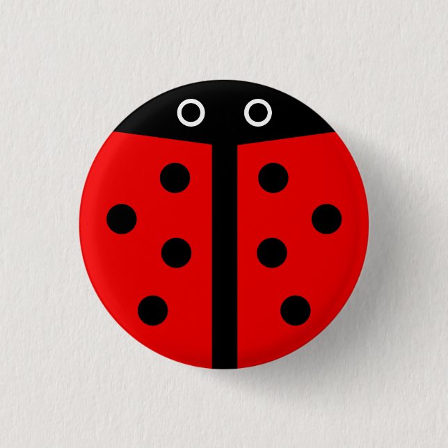 Lady Bug button pin (Front)