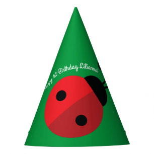 Lady Bug Cute 1st Birthday Party Party Hat