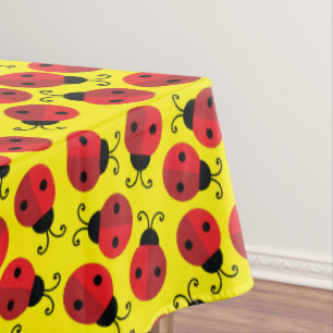 Lady Bug Cute 1st Birthday Party Tablecloth