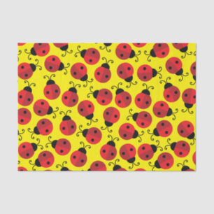Lady Bug Cute 1st Birthday Party Tissue Paper