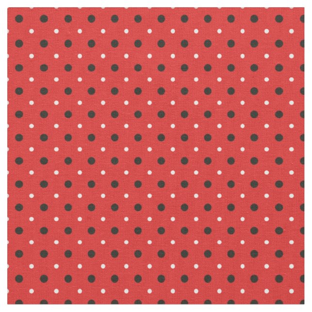LADY BUG DOTS FABRIC (Close Up)