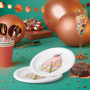Lady Bug Easter Egg Paper Plate
